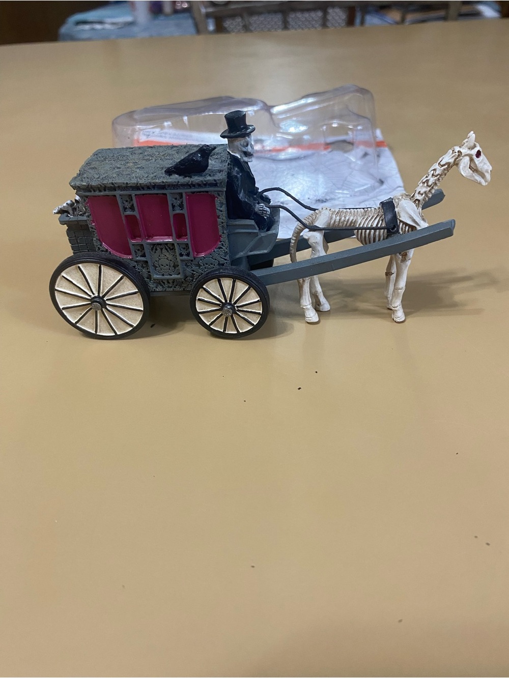 Ashland Gray & Purple Skeleton Horse-Drawn Carriage